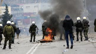 Μόρια Μυτιλήνη επεισόδια με λαθρομετανάστες ΜΚΟ